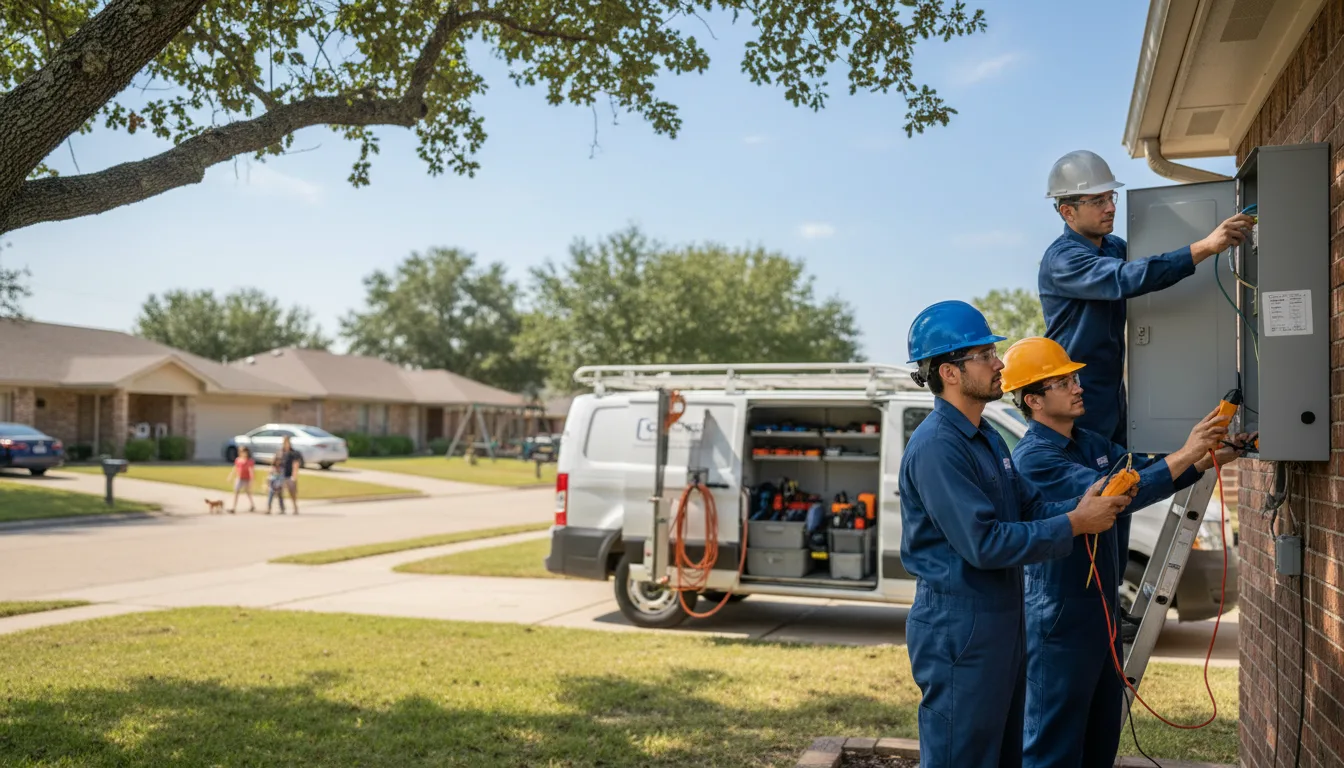 Certified electrician providing emergency electrical services in Berwick, IA